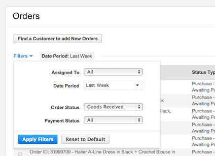 Orders Orders