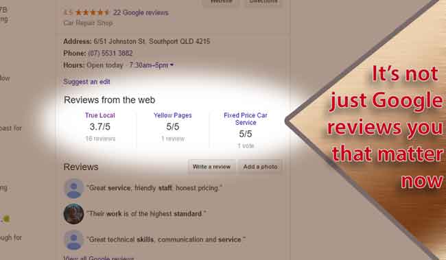 Why Google sees reviews on other websites as important
